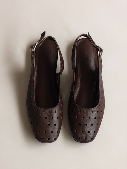 Slingback CÁDIZ DOTS Chocolate