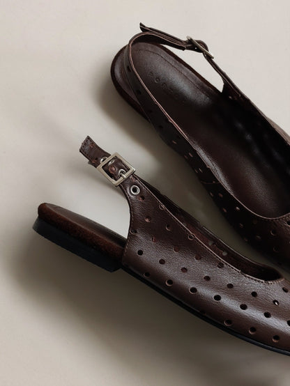 Slingback CÁDIZ DOTS Chocolate
