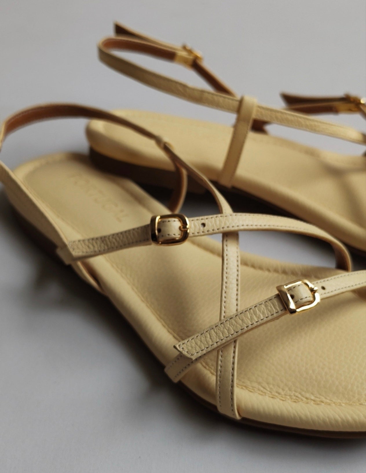 Flats MENORCA Yellow Butter