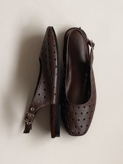 Slingback CÁDIZ DOTS Chocolate