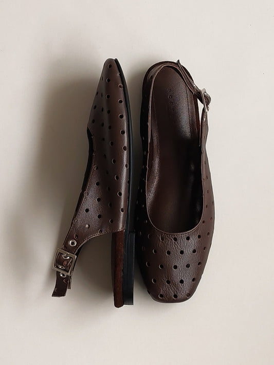Slingback CÁDIZ DOTS Chocolate